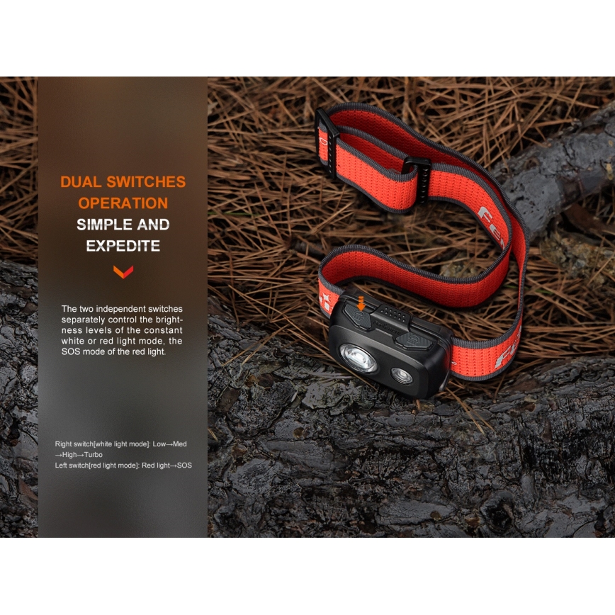 Fenix HL16V2GRN - LED Čelovka LED/3xAAA IP66 450 lm 200 h zelená