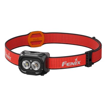 Fenix HL18RTV20BLC - LED Stmívatelná nabíjecí čelovka LED/USB IP66 800 lm 160 h černá/oranžová