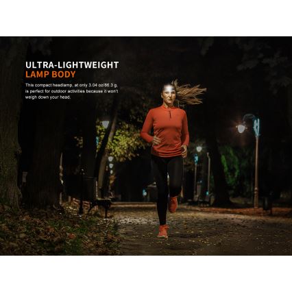Fenix HM23V20 - LED Stmívatelná čelovka LED/1xAA IP68 300 lm 100 h