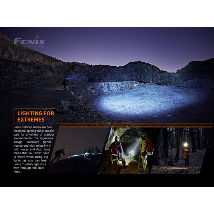 Fenix HM50RV20 - LED Nabíjecí čelovka 3xLED/USB/1xCR123A IP68 700 lm 120 h 700 mAh