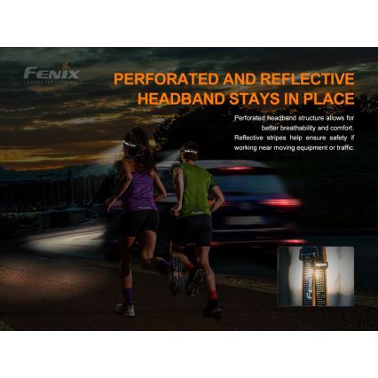 Fenix HM50RV20 - LED Nabíjecí čelovka 3xLED/USB/1xCR123A IP68 700 lm 120 h 700 mAh
