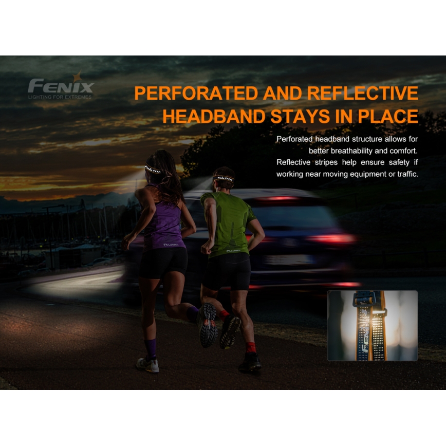 Fenix HM50RV20 - LED Nabíjecí čelovka 3xLED/USB/1xCR123A IP68 700 lm 120 h 700 mAh
