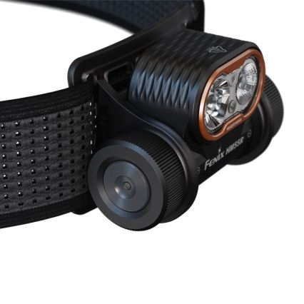 Fenix HM55RABL - LED Stmívatelná nabíjecí čelovka LED/USB/1xCR123A 1600 mAh IP68 1200 lm 141,2 h černá