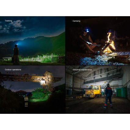 Fenix HM60RV20 - LED Stmívatelná nabíjecí čelovka LED/USB 4000 mAh IP68 1600 lm 292 h oranžová