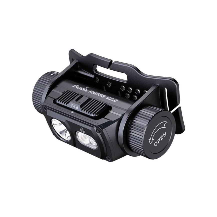 Fenix HM60RV20 - LED Stmívatelná nabíjecí čelovka LED/USB 4000 mAh IP68 1600 lm 292 h oranžová