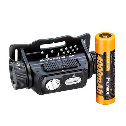 Fenix HM60RV20 - LED Stmívatelná nabíjecí čelovka LED/USB 4000 mAh IP68 1600 lm 292 h oranžová