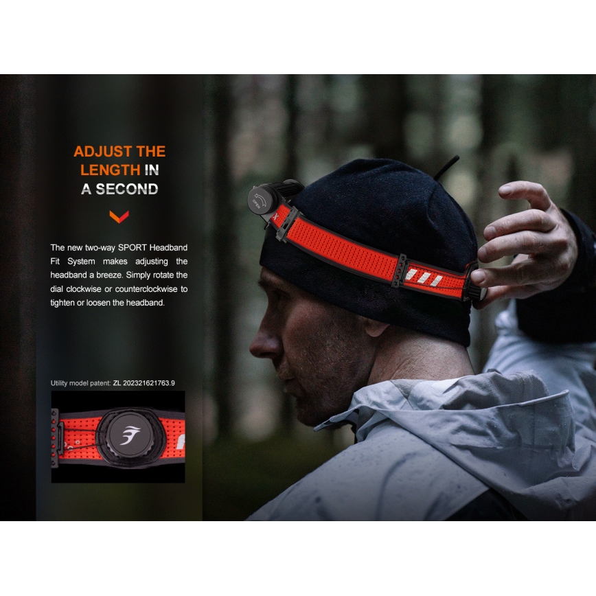 Fenix HM62TMGM - LED Stmívatelná nabíjecí čelovka LED/USB IP68 1200 lm 280 h 3400 mAh