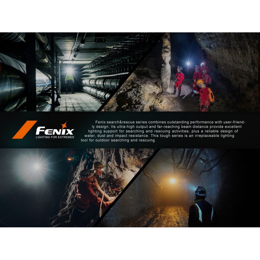 Fenix HP35R - LED Stmívatelná nabíjecí čelovka LED/USB 5000 mAh IP66 4000 lm 500 h černá