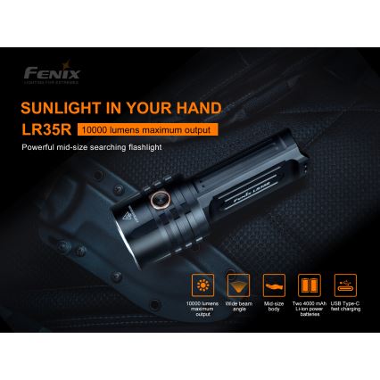 Fenix LR35R - LED Nabíjecí svítilna 6xLED/2x21700 4000 mAh IP68 10000 lm 80 h