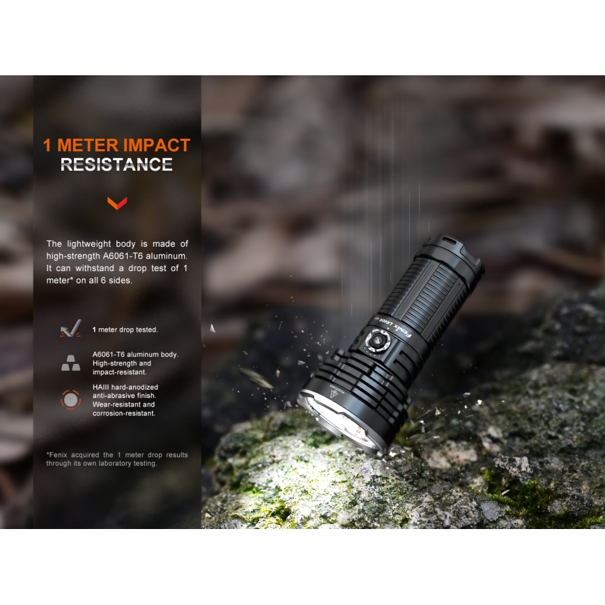 Fenix LR40RV20 - LED Nabíjecí svítilna LED/USB IP68 15000 lm 177 h 5000 mAh