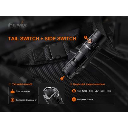 Fenix PD25R - LED Nabíjecí svítilna LED/1xCR123A IP68 800 lm 70 h