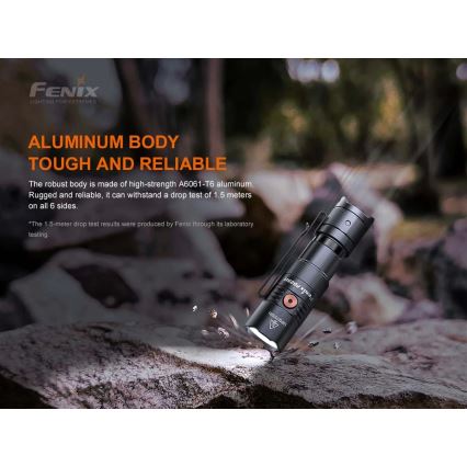 Fenix PD25R - LED Nabíjecí svítilna LED/1xCR123A IP68 800 lm 70 h