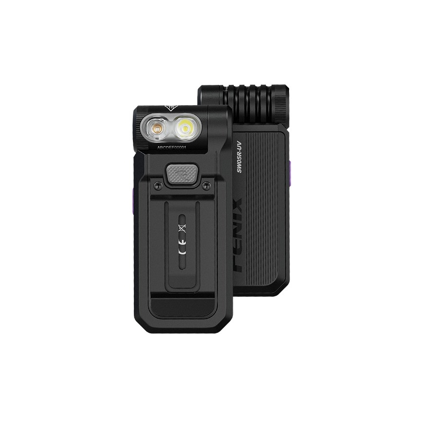 Fenix SW05RUVBLC - LED Stmívatelná nabíjecí svítilna LED/USB IPX6 150 lm 49 h černá