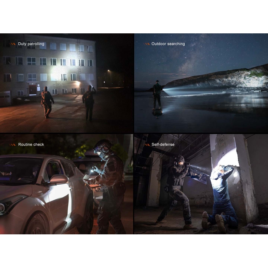 Fenix TK21RBLK - LED Stmívatelná nabíjecí svítilna LED/USB 6000 mAh IP68 3600 lm 72,5 h černá