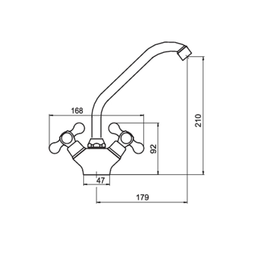 FERRO - Dřezová baterie ANTICA bronz