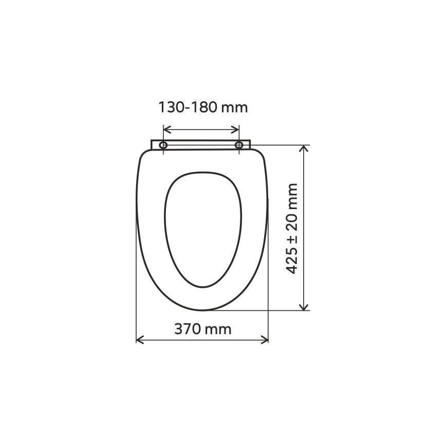 FERRO - Záchodové prkénko duroplast/bílá