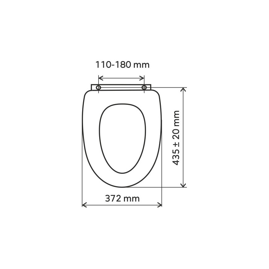 FERRO - Záchodové prkénko MDF/dekor dub