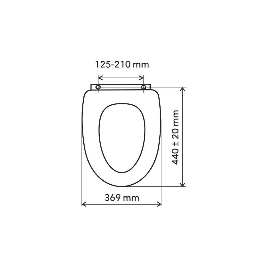 FERRO - Záchodové prkénko SoftClose duroplast/černá