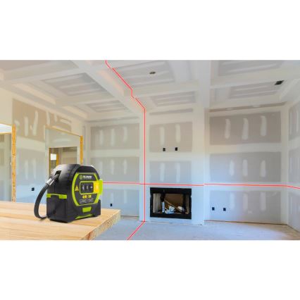 Fieldmann - Laserový měřič vzdálenosti s LED displejem a svinovacím metrem 2xAA