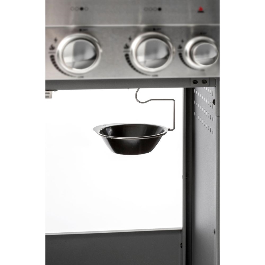 Fieldmann - Plynový gril 5x hořák matný chrom