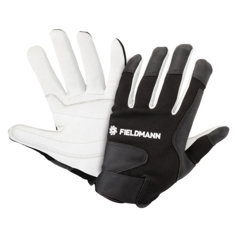 Fieldmann - Pracovní rukavice černá/bílá