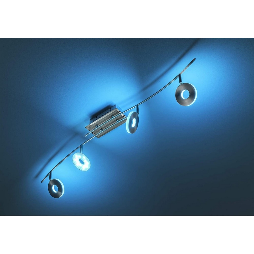 Fischer & Honsel 20527 - LED Stmívatelné bodové svítidlo DENT 4xLED/6W/230V + dálkové ovládání