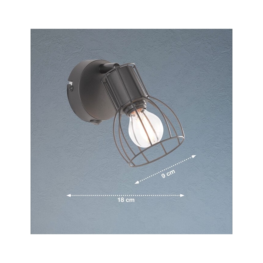Fischer & Honsel 30074 - Nástěnné bodové svítidlo KAFES 1xE14/25W/230V