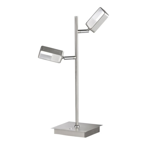 Fischer & Honsel 50070 - LED Stmívatelná stolní lampa BORDER 2xLED/5W/230V