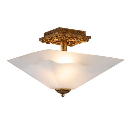 Flambeau STAR-F-S-DG - Stropní svítidlo STAR 2xE27/40W/230V měděná