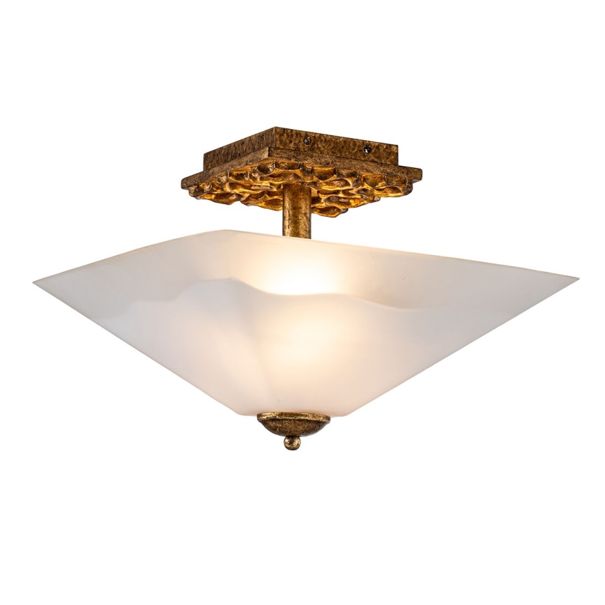 Flambeau STAR-F-S-DG - Stropní svítidlo STAR 2xE27/40W/230V měděná