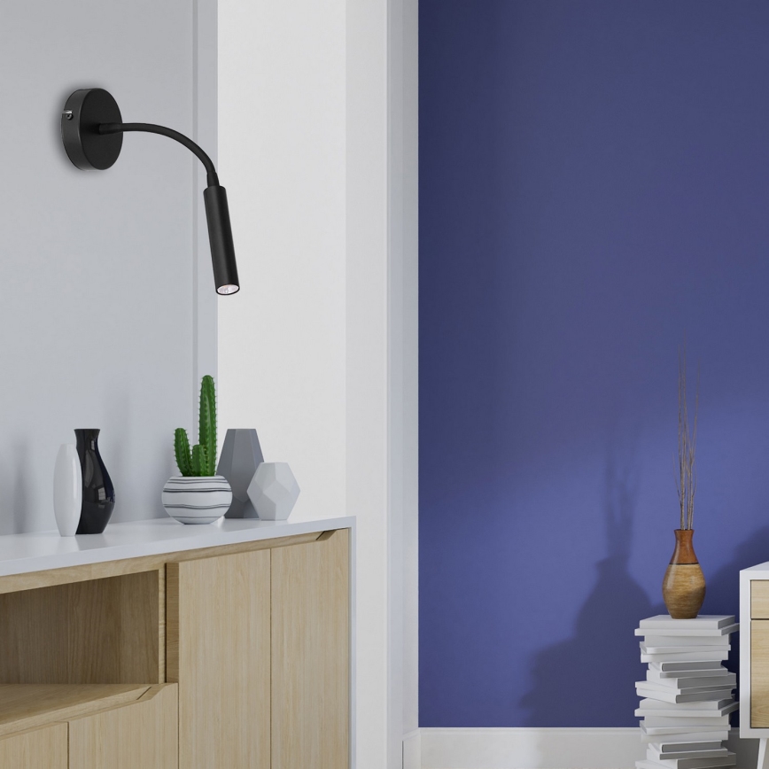Flexibilní lampička ARDEN 1xG9/8W/230V černá