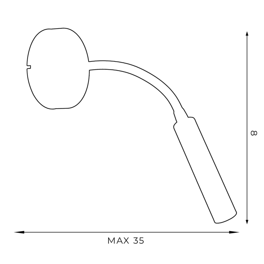 Flexibilní lampička ARDEN 1xG9/8W/230V černá
