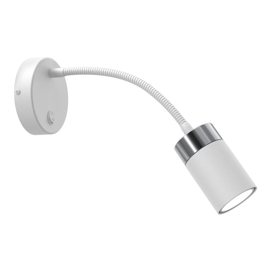 Flexibilní lampička JOKER 1xGU10/8W/230V bílá/matný chrom