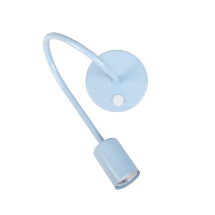 Flexibilní nástěnná lampička OXFORD 1xE27/15W/230V modrá