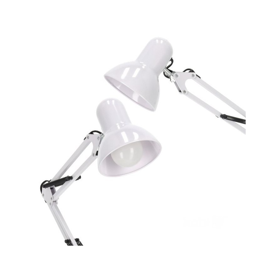 Flexibilní stojací lampa AURIQ 1xE27/60W/230V 184 cm bílá