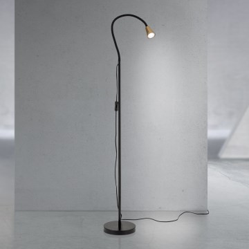 Flexibilní stojací lampa DOTTY 1xGU10/10W/230V černá/mosaz