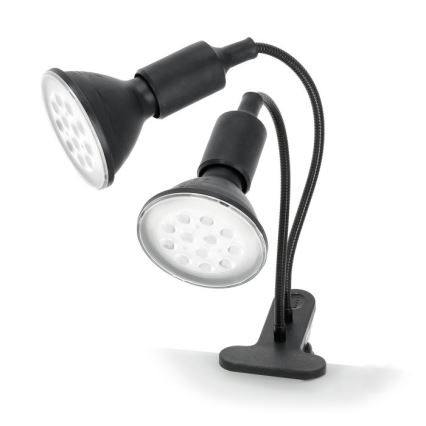 Flexibilní stolní lampa s klipem pro pěstování rostlin PLANTY 2xE27/30W/230V černá