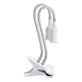 Flexibilní stolní lampa s klipem pro pěstování rostlin PLANTY 2xE27/30W/230V bílá
