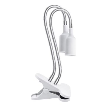 Flexibilní stolní lampa s klipem pro pěstování rostlin PLANTY 2xE27/30W/230V bílá