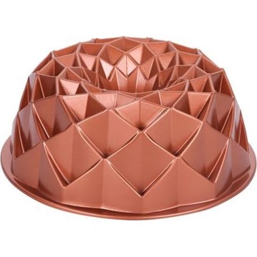 Forma na bábovku KITCHISIMO 24 cm diamant/měděná
