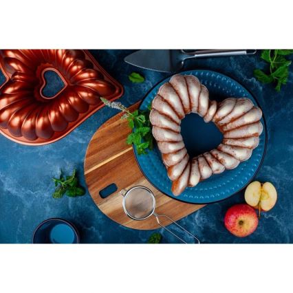 Forma na bábovku KITCHISIMO srdce/měděná