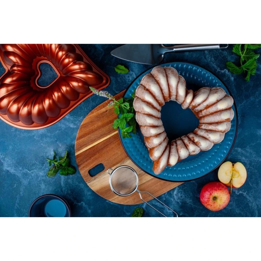 Forma na bábovku KITCHISIMO srdce/měděná