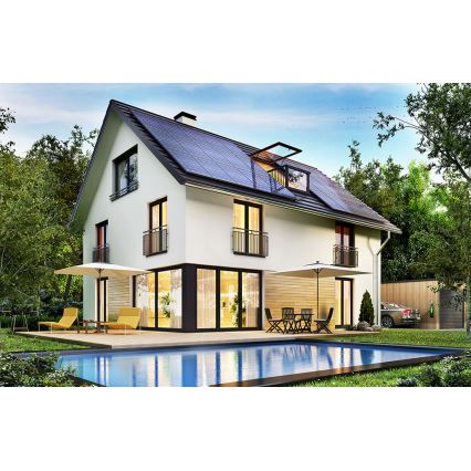 Fotovoltaický solární panel JINKO 460Wp černý rám IP68 Half Cut