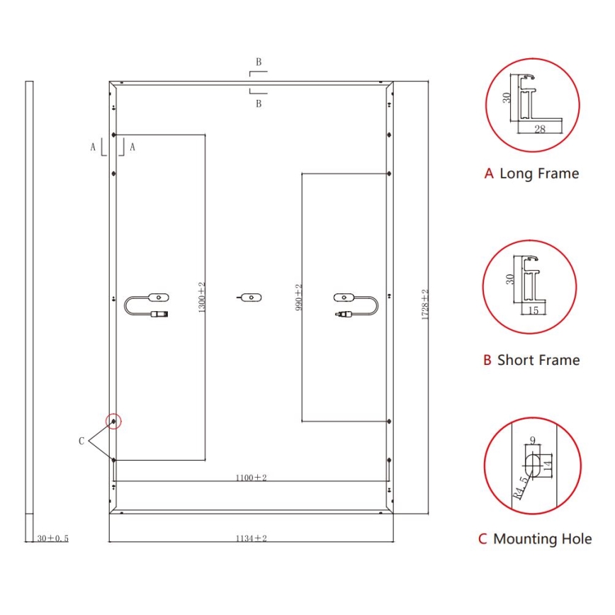 Fotovoltaický solární panel Jolywood Ntype 415Wp IP68 bifaciální - paleta 36 ks
