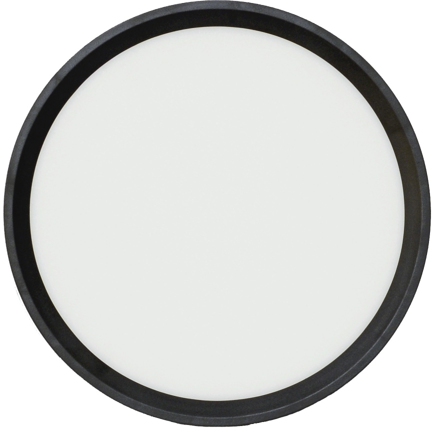 Fulgur 41811 - LED Stropní svítidlo NOMY LED/18W/230V 3000/4000/6000K IP40 pr. 23 cm černá
