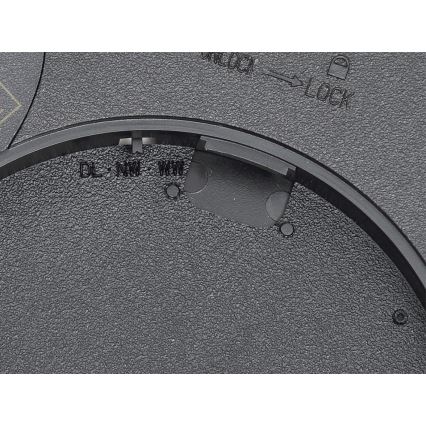 Fulgur 42362 - LED Stropní svítidlo NOMY LED/24W/230V 3000/4000/6000K IP40 pr. 30 cm černá