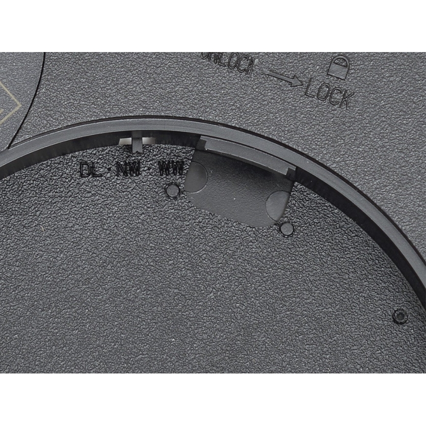 Fulgur 42362 - LED Stropní svítidlo NOMY LED/24W/230V 3000/4000/6000K IP40 pr. 30 cm černá