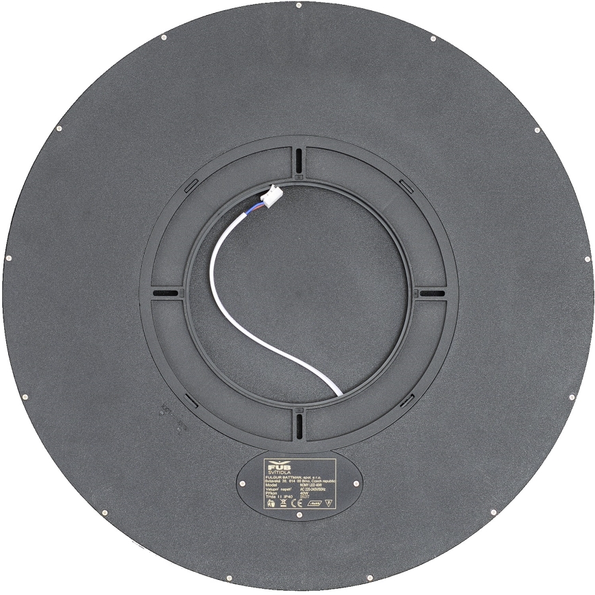 Fulgur 42364 - LED Stropní svítidlo NOMY LED/40W/230V 3000/4000/6000K IP40 pr. 50 cm černá