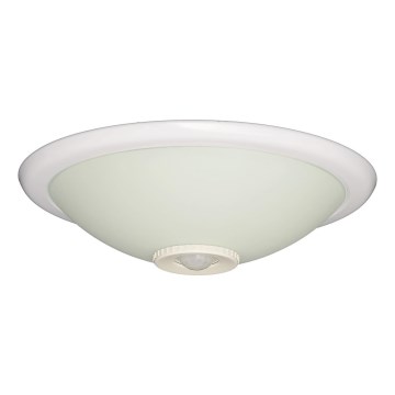 Fulgur s-22941 - Stropní svítidlo se senzorem pohybu a soumraku DARINA 2xE27/40W/230V pr. 30 cm bílá