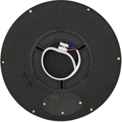 Fulgur s-42585 - LED Stropní svítidlo se senzorem pohybu NOMY-S LED/18W/230V 3000/4000/6000K IP40 pr. 23 cm černá